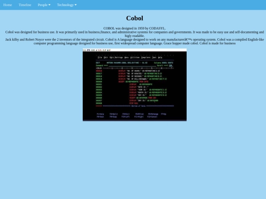 cobol screenshot