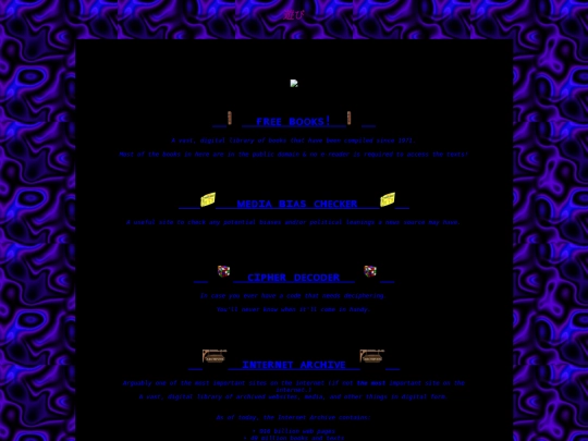 links screenshot