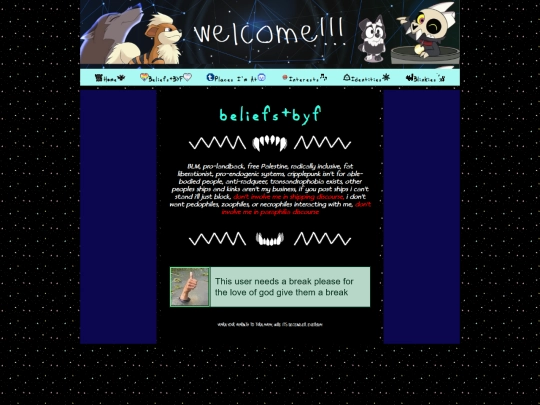 beliefs screenshot