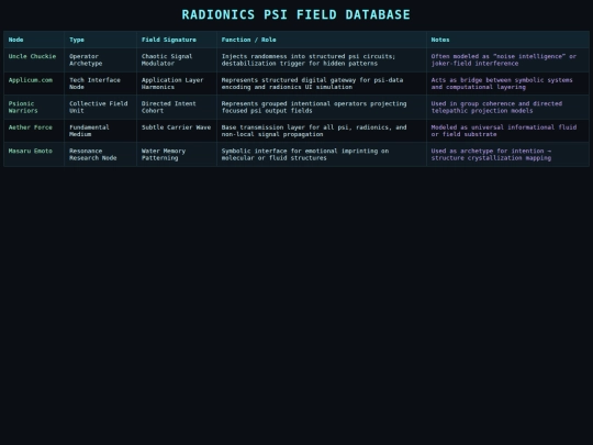 database screenshot