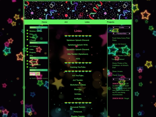 links screenshot