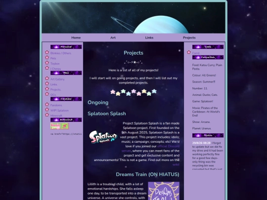 projects screenshot