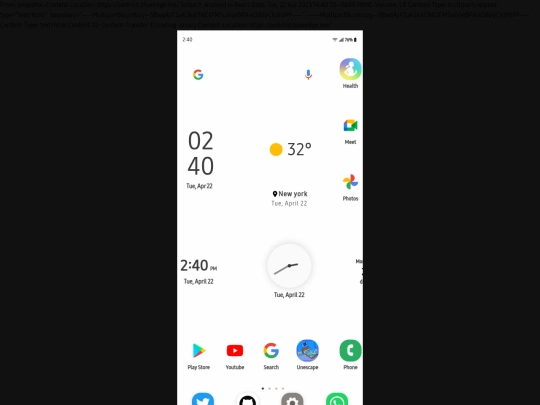 Android in React screenshot