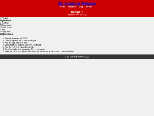 recipe1 screenshot