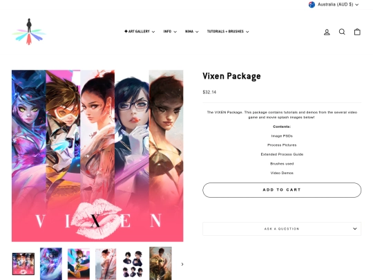 collections/all/products/vixen-package screenshot
