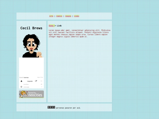 links screenshot