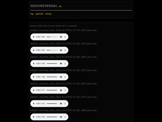 logs/recordings screenshot