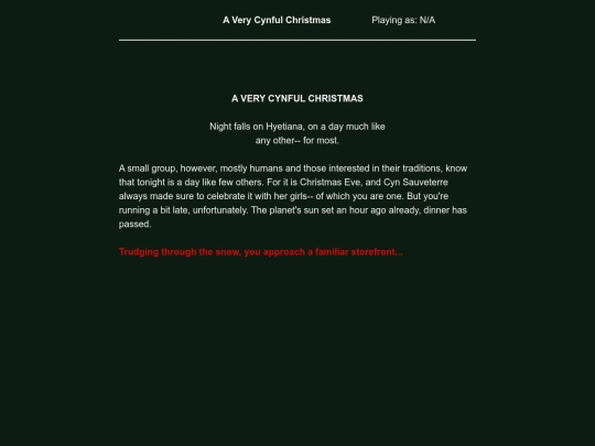 A Very Cynful Christmas 1.0 screenshot