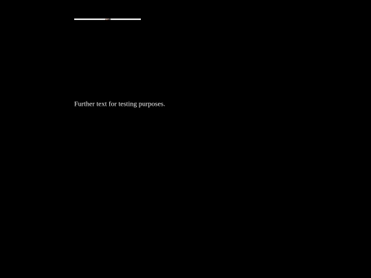 Test/Testing Space screenshot