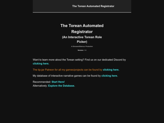 Torean Role Finder 1.0 screenshot