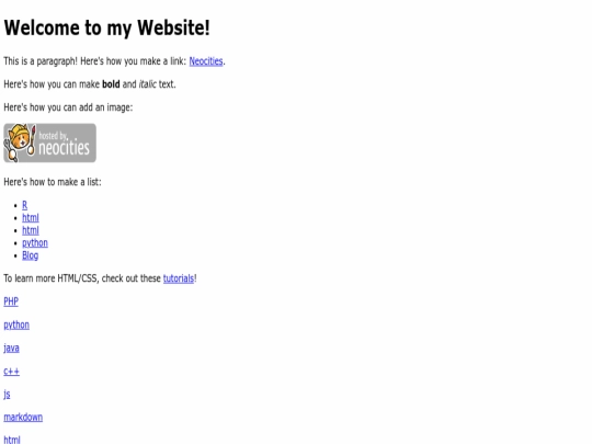 index screenshot