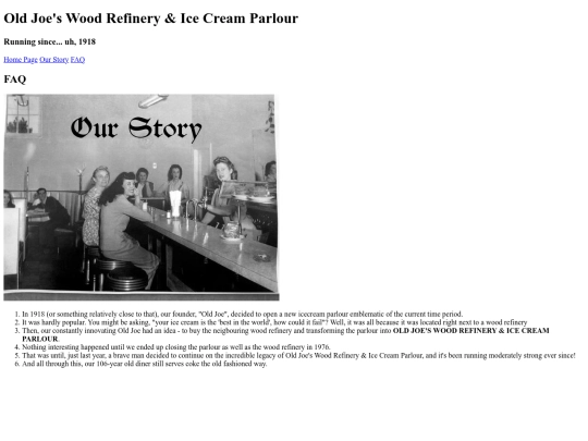oldjoes/story screenshot