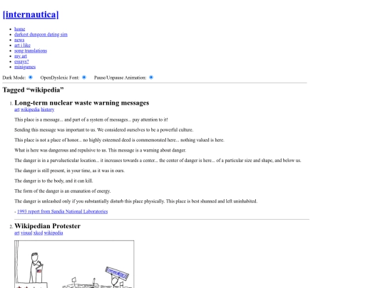 tagged/wikipedia screenshot