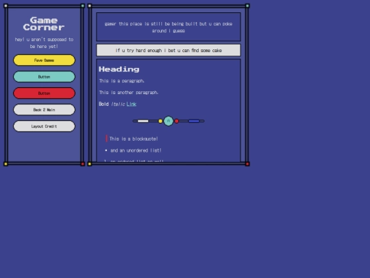 game corner/template screenshot