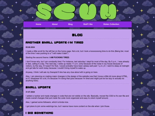 blog screenshot
