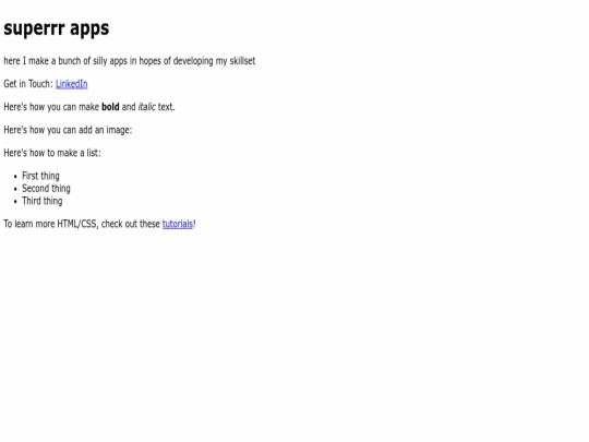 index screenshot