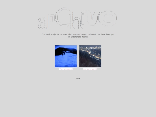 projects/archive screenshot
