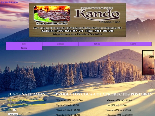 Bebidas screenshot
