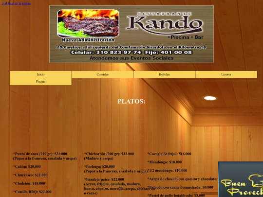 Comidas screenshot