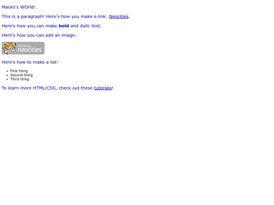 index screenshot