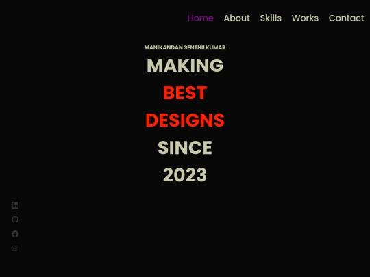maniiiii/portfolio/manikandan screenshot