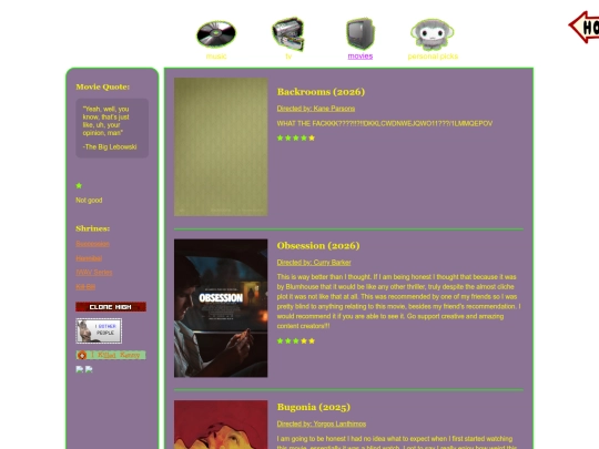 reviews screenshot