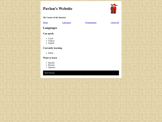 languages screenshot
