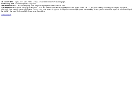 changelog screenshot