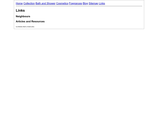links screenshot