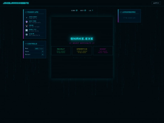 Snake screenshot
