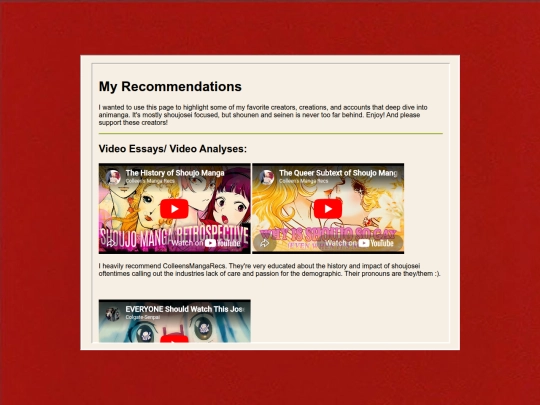 recs screenshot