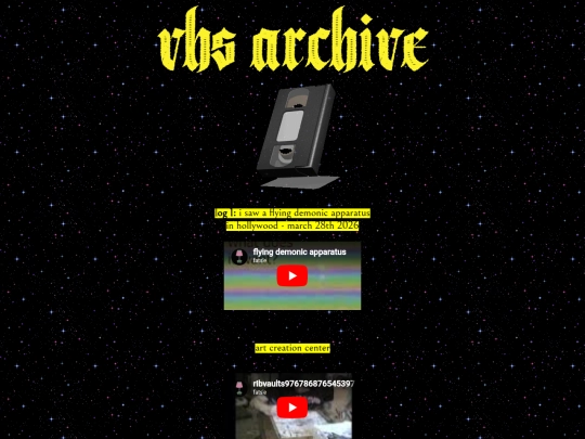 pages/vhs screenshot