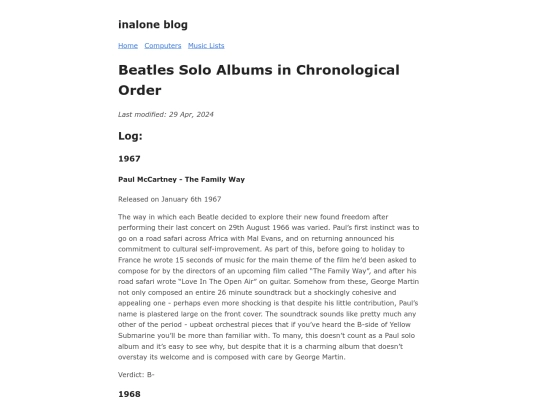 lists/beatles-solo screenshot