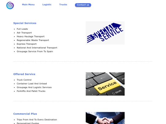 services screenshot