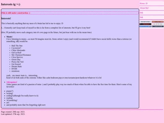archive/About-me/interests screenshot