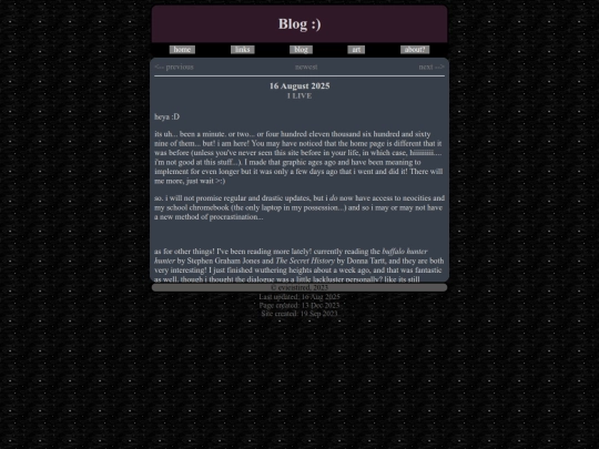 blog screenshot