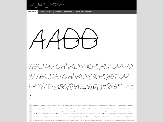 fonts/webfontkit-20240423-170804/kid_font_-demo screenshot