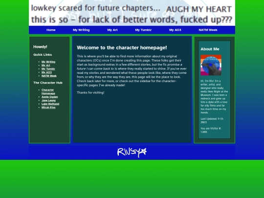characters/homepage screenshot