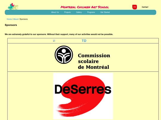 sponsors screenshot