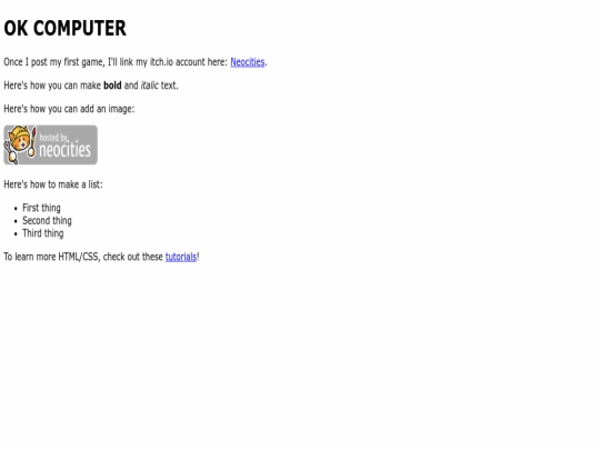 index screenshot