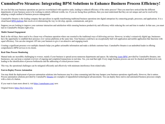 CumulusProStraatosIntegratingBPMSolutionstoEnhanceBusinessProcessEfficiency screenshot