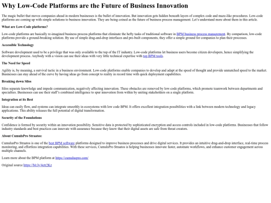 why-low-code-platforms-are-the-future-of-business-innovation screenshot
