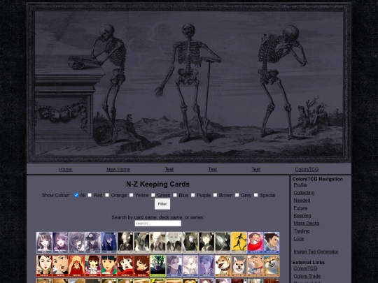 colorstcg/keepingcardsN-Z screenshot