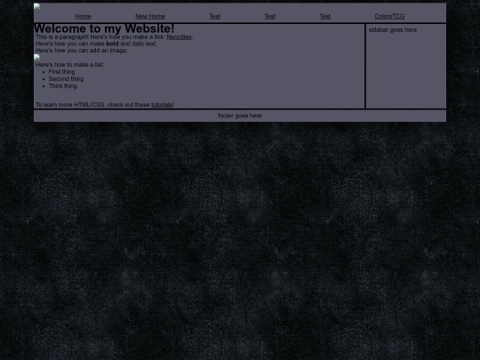 test screenshot