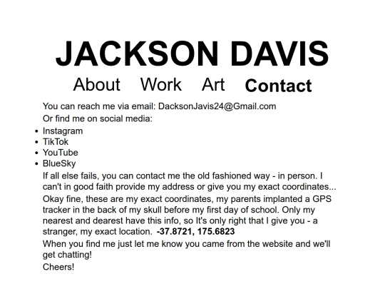 contact screenshot
