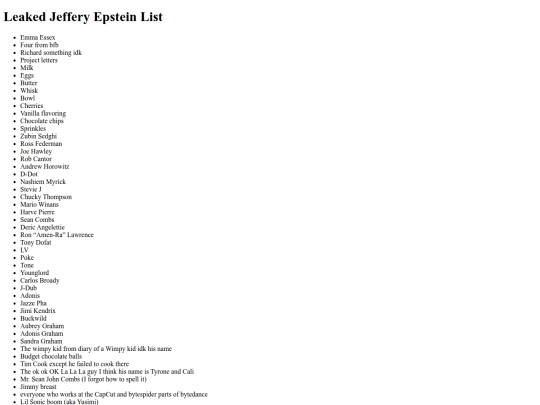 jeffelist screenshot