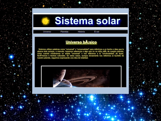 Universo basico screenshot