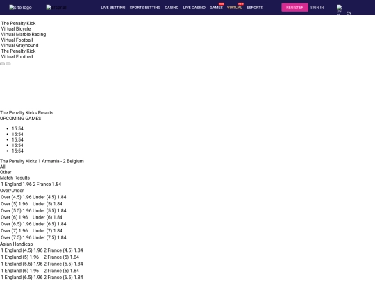 Bets/virtual screenshot