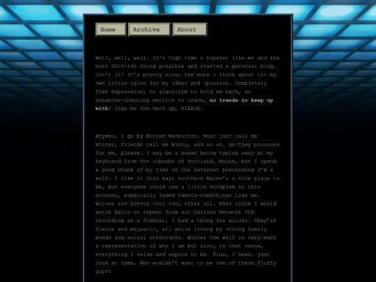 posts/2023-06-09-Oh-Uh-Hello-Welcome screenshot