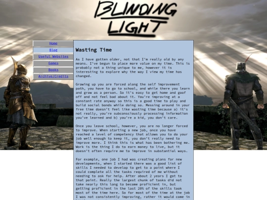 blog/Wasting Time screenshot